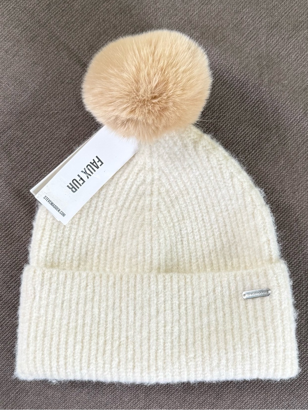 NWT Steve Madden Knit Beanie with Pom